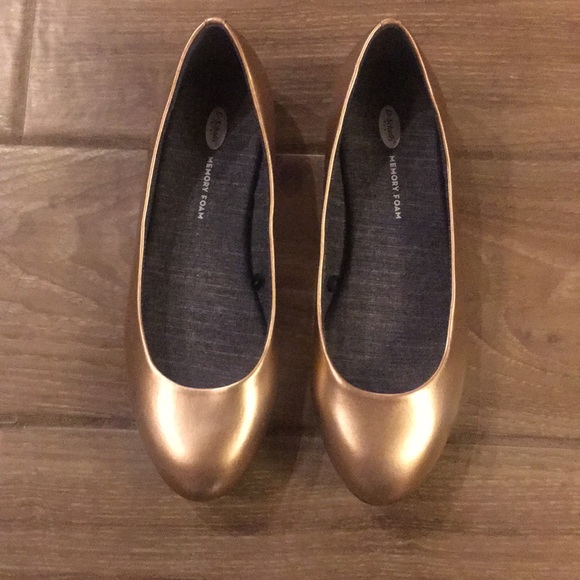 Dr. Scholl's Shoes - Rose Gold Memory Foam Flats